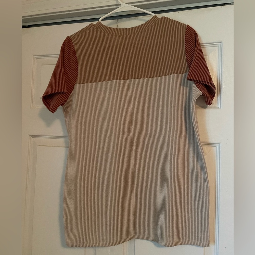 Ribbed Color Block Top - image 3